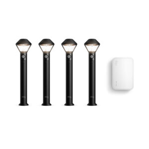 Smart Lighting Pathlight Battery 4-Pack + Bridge (2nd Gen)