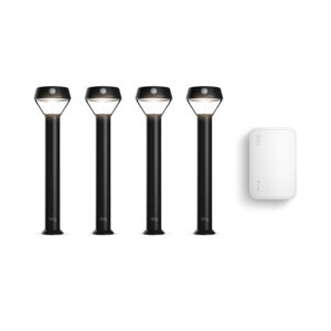 Smart Lighting Solar Pathlight 4-Pack + Bridge (2nd Gen)
