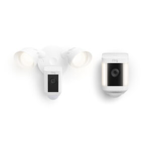 Front and Backyard Enhanced Kit Spotlight Cam Plus Battery + Floodlight Cam Wired Plus