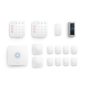 Wired Doorbell Pro (Video Doorbell Pro 2) + Alarm Security Kit, 14-Piece